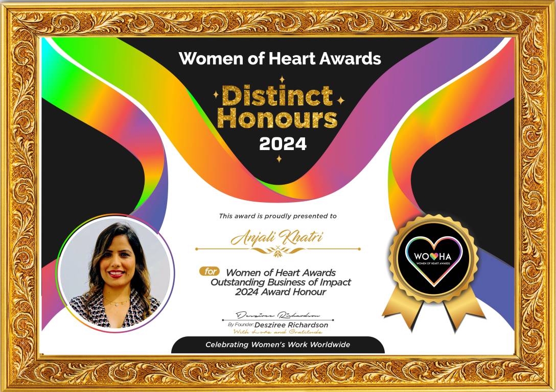 Anjali Khatri — Outstanding Business of Impact Award Honour