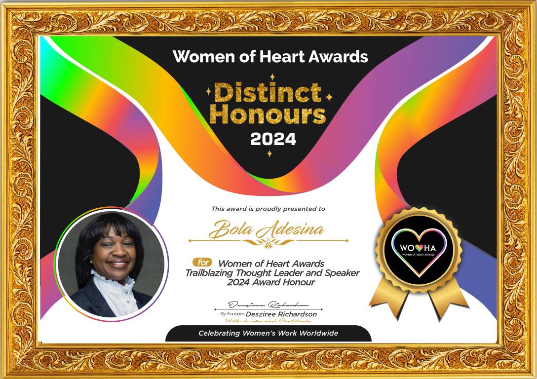 Bola Adesina — Trailblazing Thought Leader and Speaker Award Honour