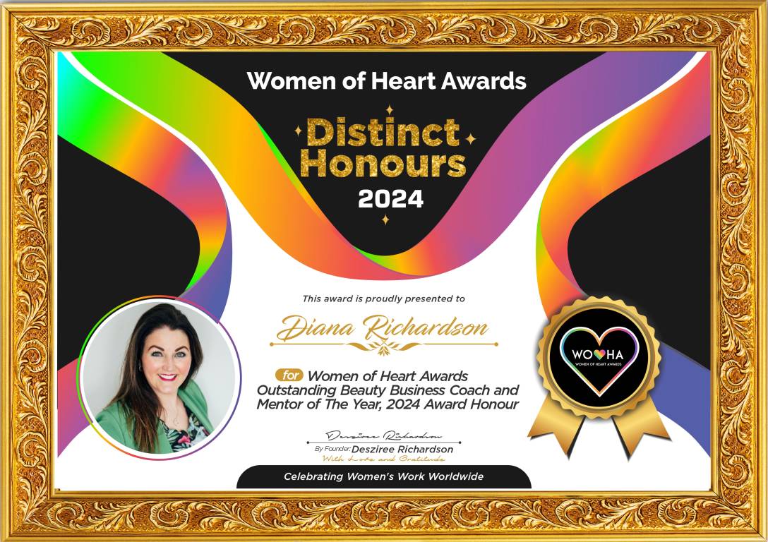Diana Richardson — Outstanding Beauty Business Coach and Mentor of the Year Award Honour