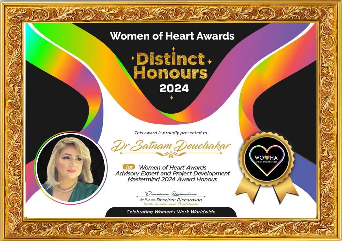 Dr Satnam Deuchakar — Advisory Expert and Project Development Mastermind Award Honour