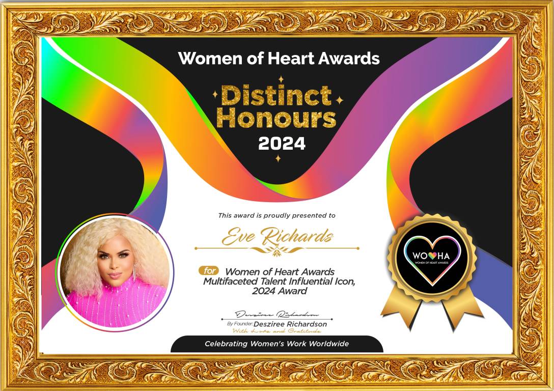 Eve Richards — original award certificate