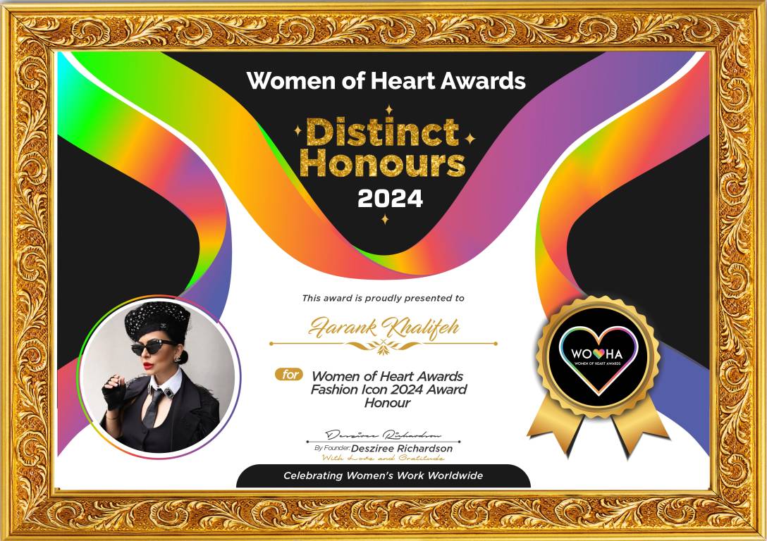 Farank Khalifeh — original award certificate