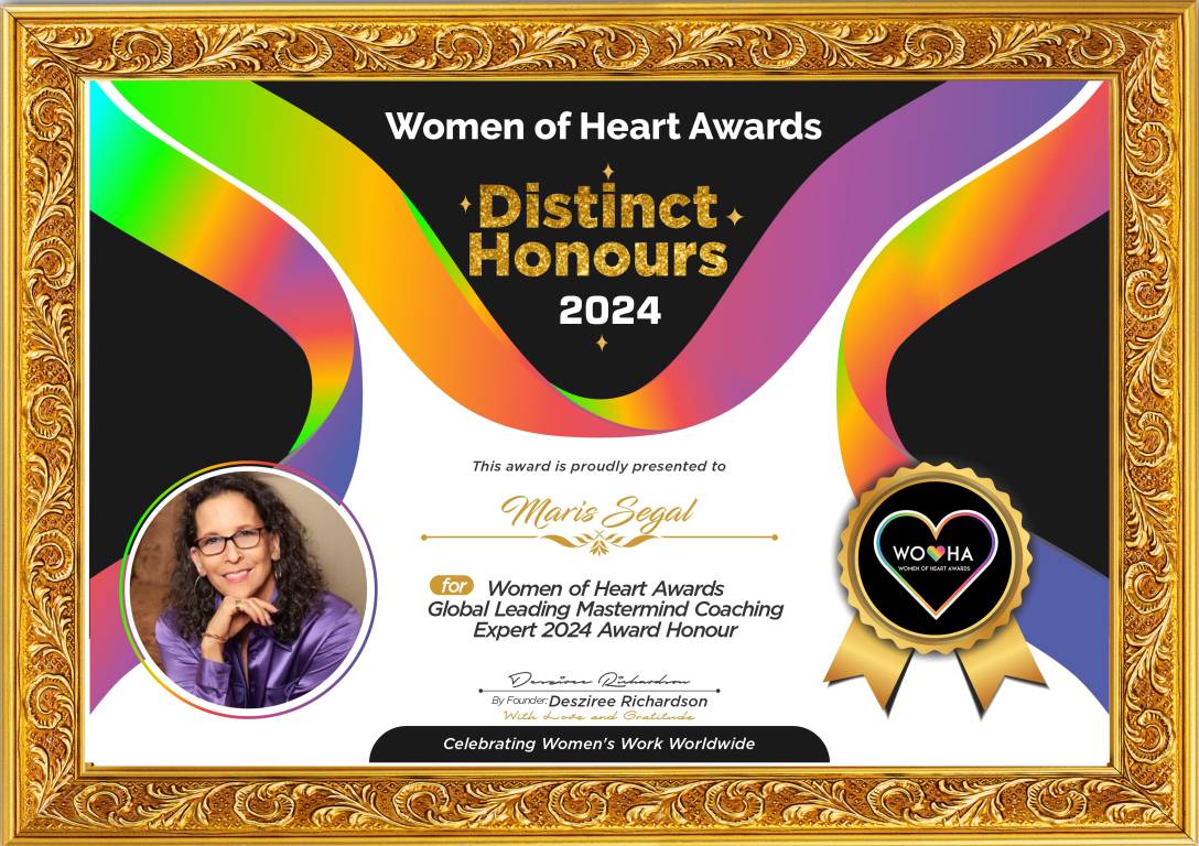 Maris Segal — Global Leading Mastermind Coaching Expert Award Honour