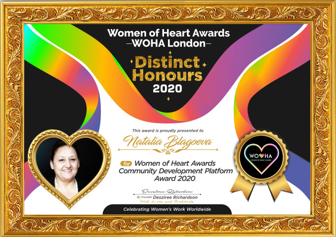 Natalia Blagoeva — Community Development Platform Award