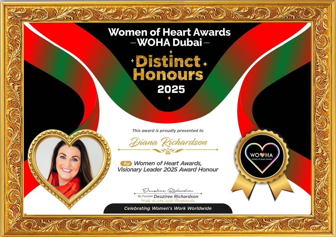 Diana Richardson — original award certificate