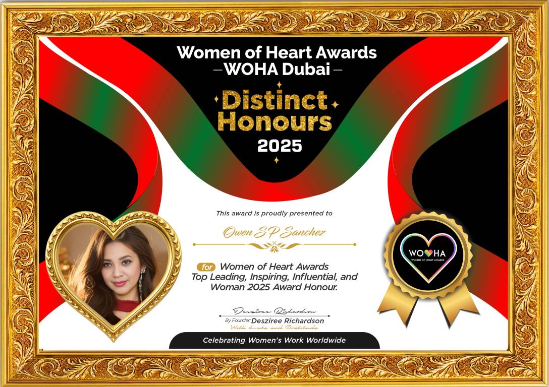 Owen S P Sanchez — Top Leading, Inspiring, Influential, and Woman Award Honour