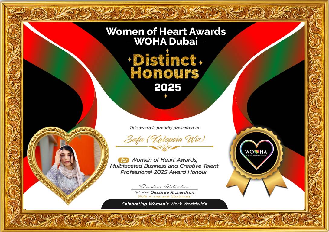Safa (Kalopsia Wiz) — original award certificate