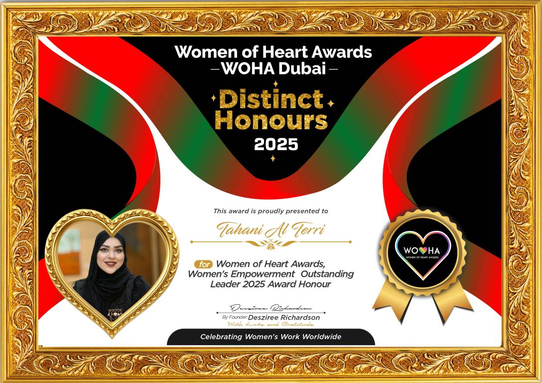 Tahani Al Terri — Women's Empowerment Outstanding Leader Award Honour