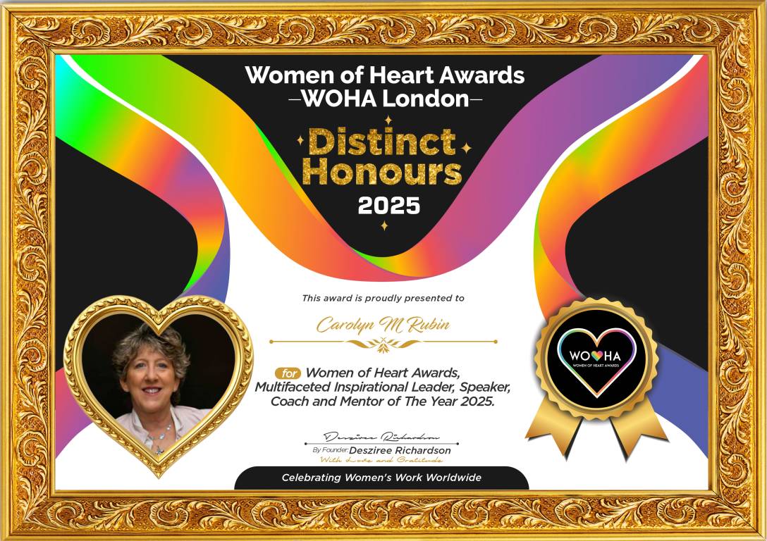 Carolyn M Rubin — original award certificate