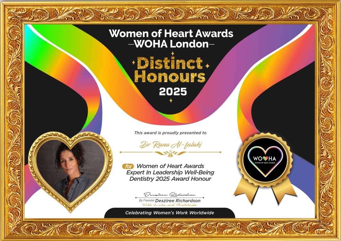 Dr Rana Al-falaki — original award certificate