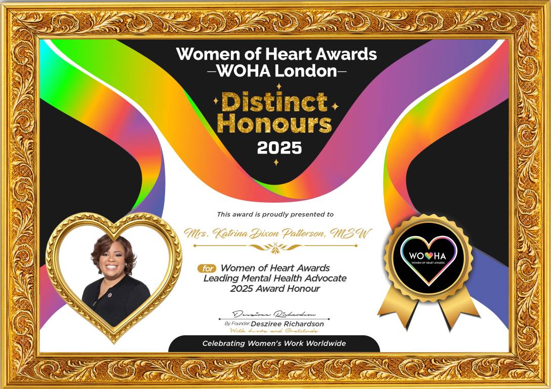 Mrs. Katrina Dixon Patterson, MSW — Leading Mental Health Advocate Award Honour