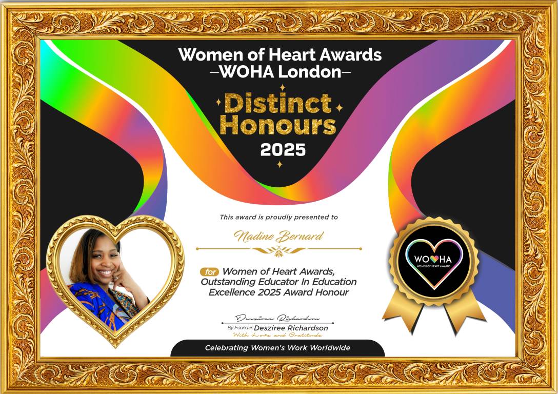 Nadine Bernard — Outstanding Educator in Education Excellence Award Honour