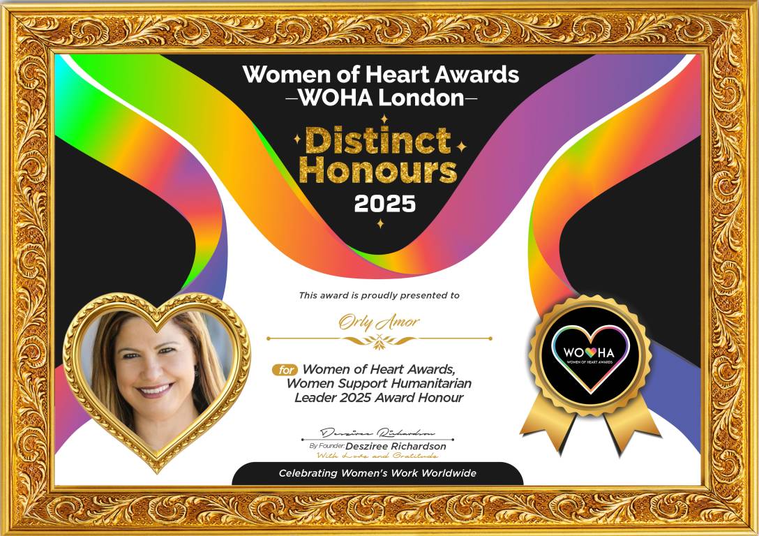 Orly Amor — original award certificate