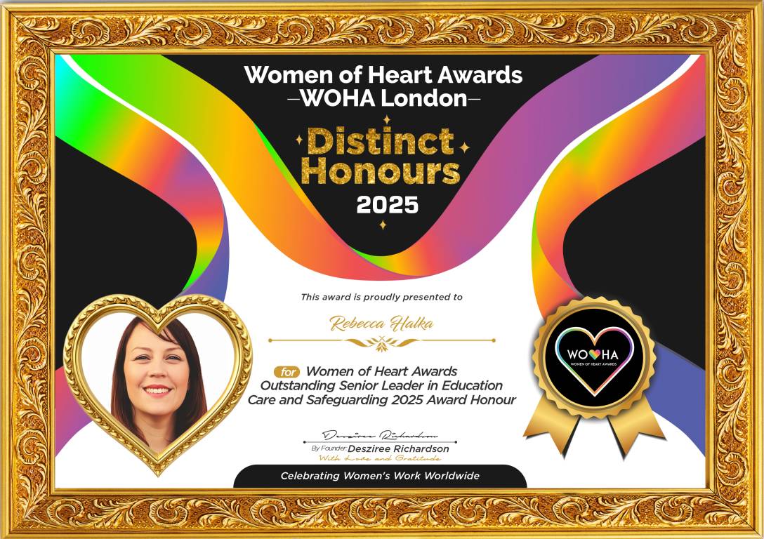Rebecca Halka — original award certificate