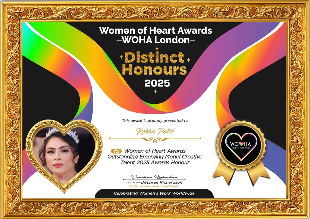Rekha Patel — Outstanding Emerging Model Creative Talent Awards Honour