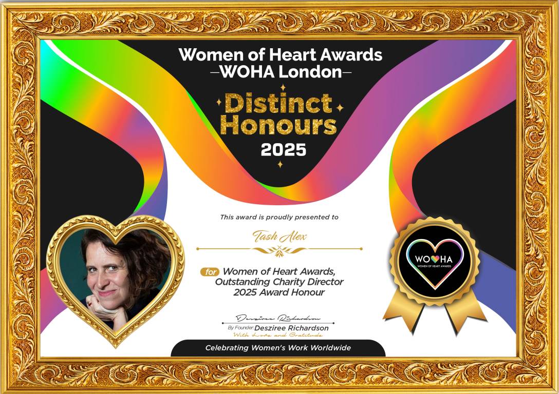 Tash Alex — original award certificate