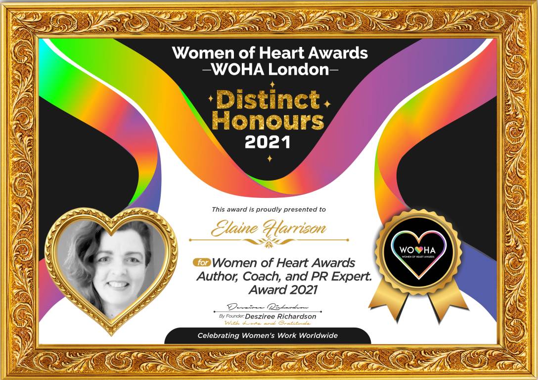 Elaine Harrison — Author, Coach, and PR Expert Award