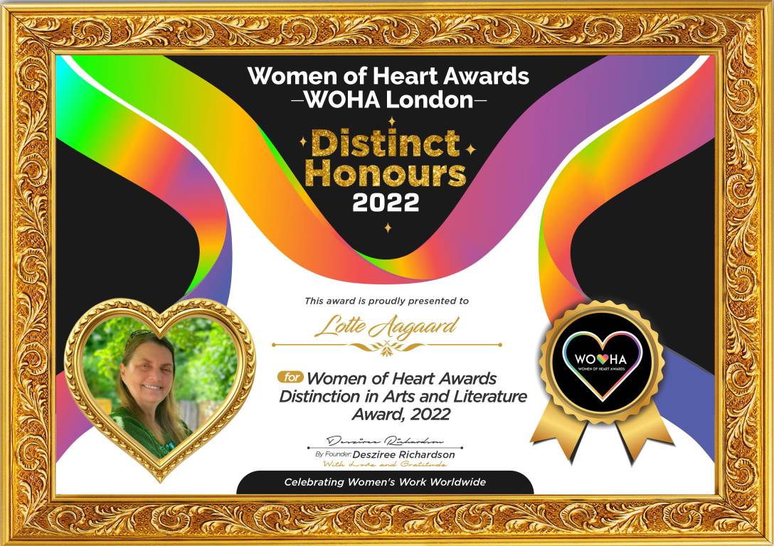 Lotte Aagaard — original award certificate