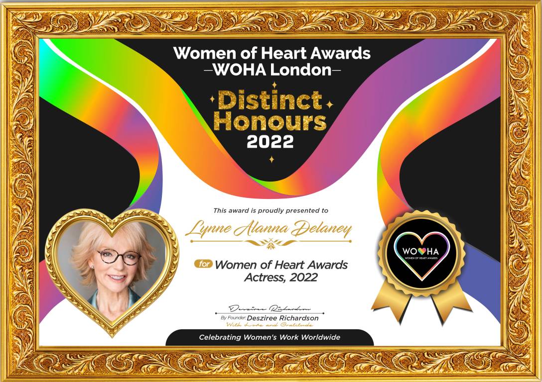 Lynne Alanna Delaney — original award certificate