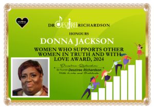 Dr Desziree Richardson Honours Certificate 2024 (Donna)