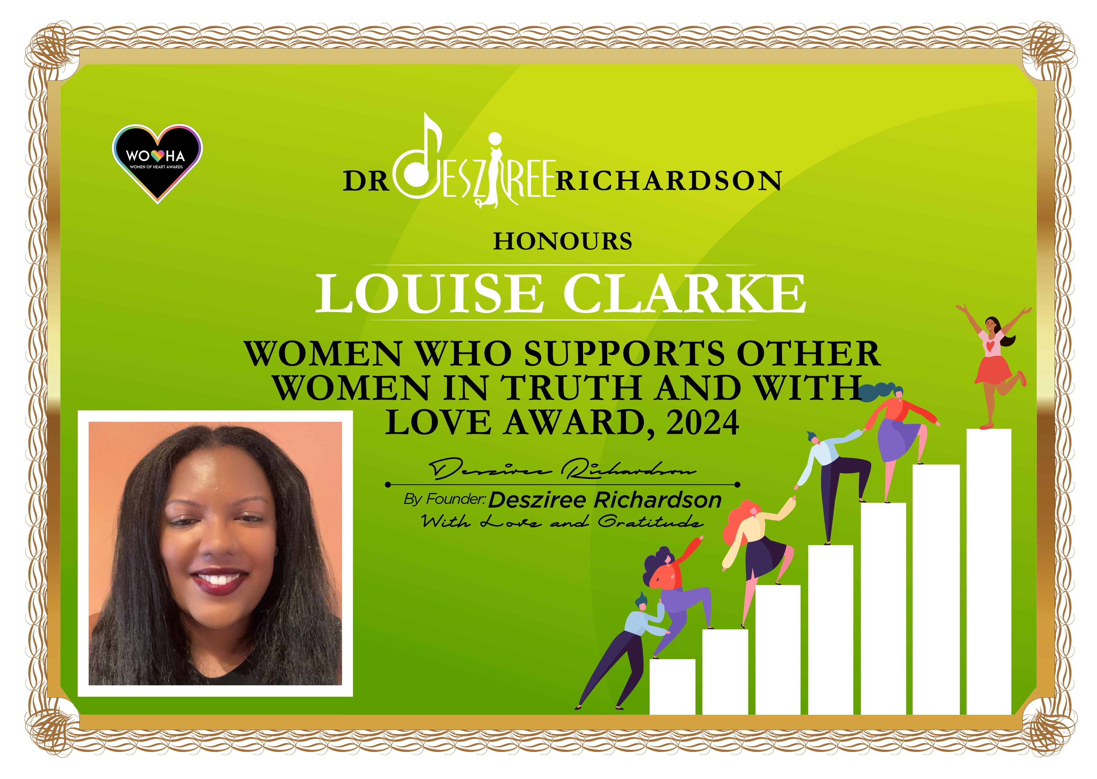 Dr Desziree Richardson Honours Certificate 2024 (Louise)