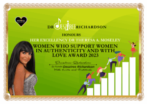 Dr Desziree Richardson Honours Certificate