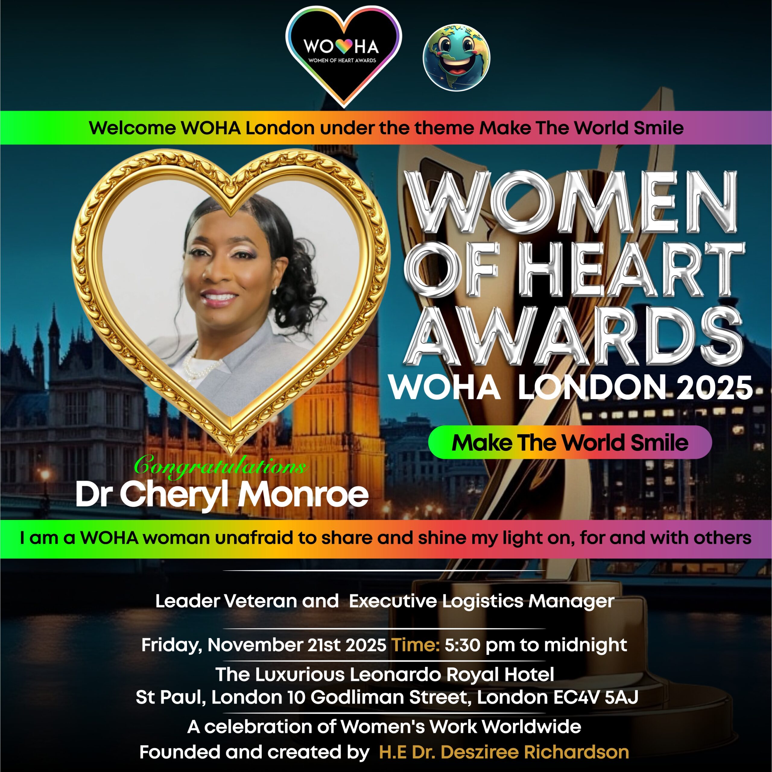 WOHA Awards London 2025 (Dr Cheryl)