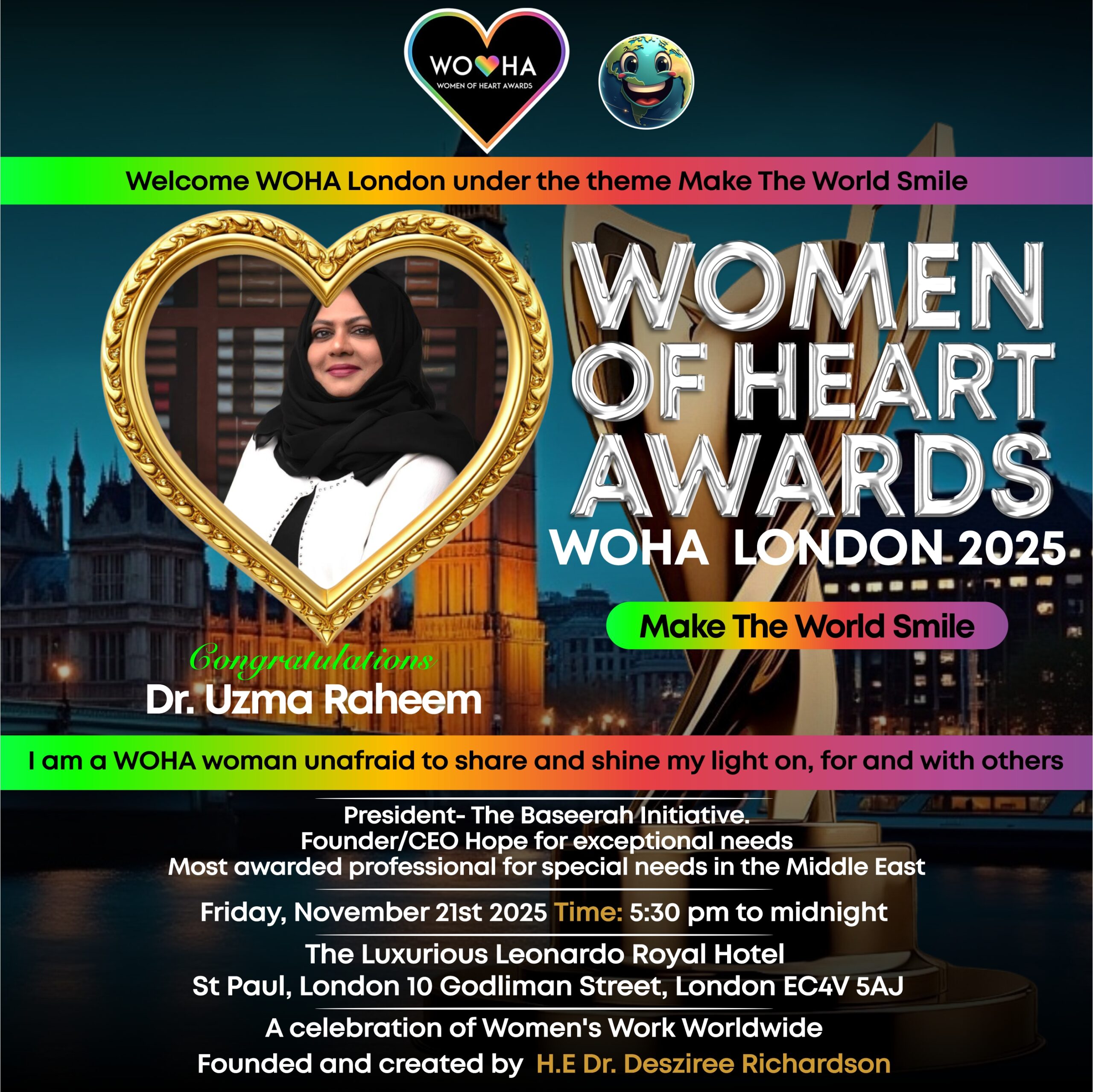 WOHA Awards London 2025 (Dr Uzma)
