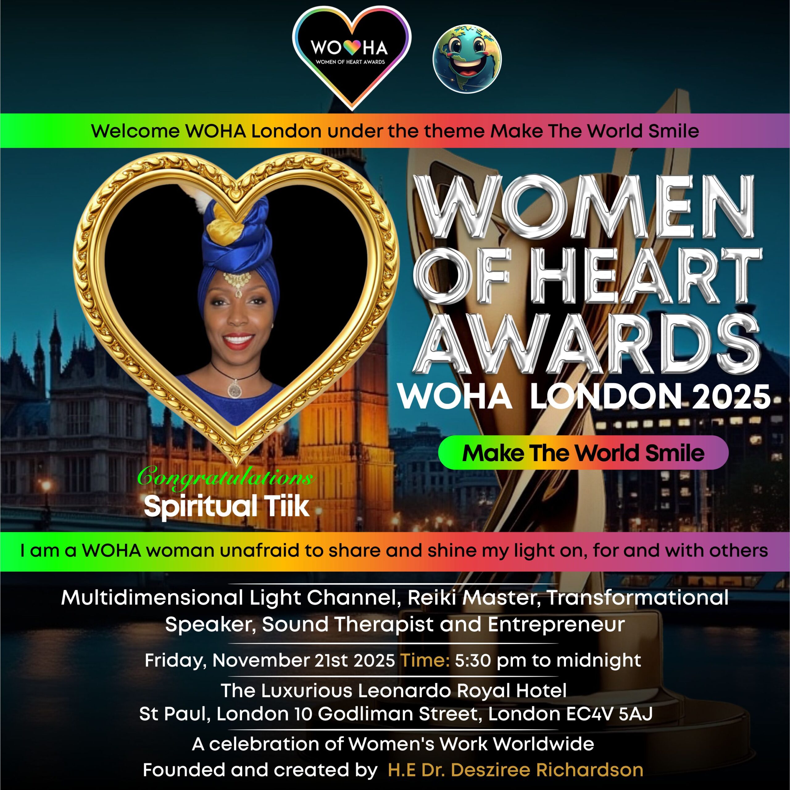 WOHA Awards London 2025 (Spiritual Tiik)
